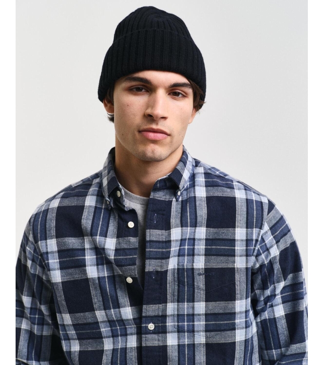 Gant Regular Fit Tartan Melange Checked Shirt 433 evening blue