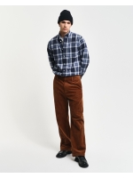Gant Regular Fit Tartan Melange Checked Shirt 433 evening blue