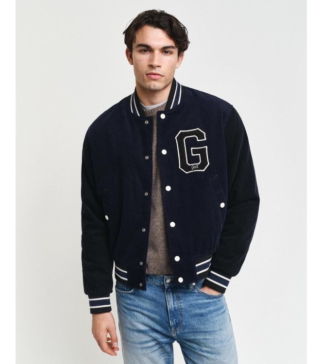 Gant Corduroy Varsity Jacket 433 evening blue