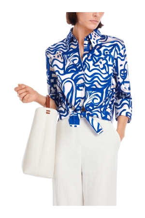 MarcCain Collections Bluse 366 Gentian