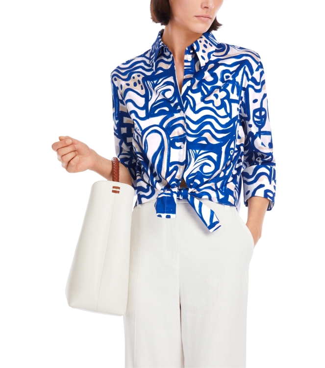 MarcCain Collections Bluse 366 Gentian