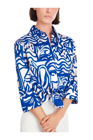 MarcCain Collections Bluse 366 Gentian