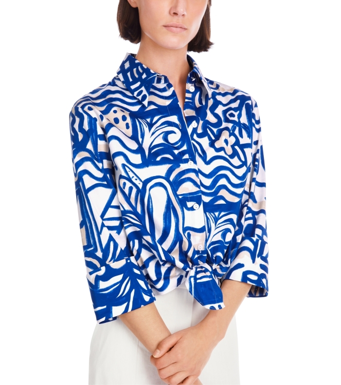 MarcCain Collections Bluse 366 Gentian