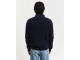 Gant Textured Wool Blend Zip Cardigan 433 evening blue