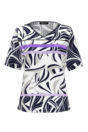 Frank Walder S52Top/TShirt Lila print