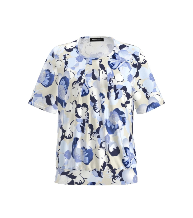 Frank Walder NOSBlusenshirts 577/051 Blue print
