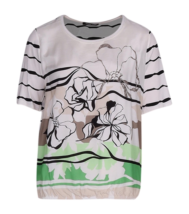 Frank Walder S51Blusenshirts 072 Green print