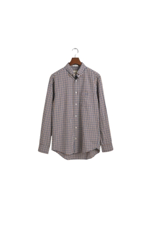 Gant Regular Fit Gingham Light Twill Shirt 220 cocao brown