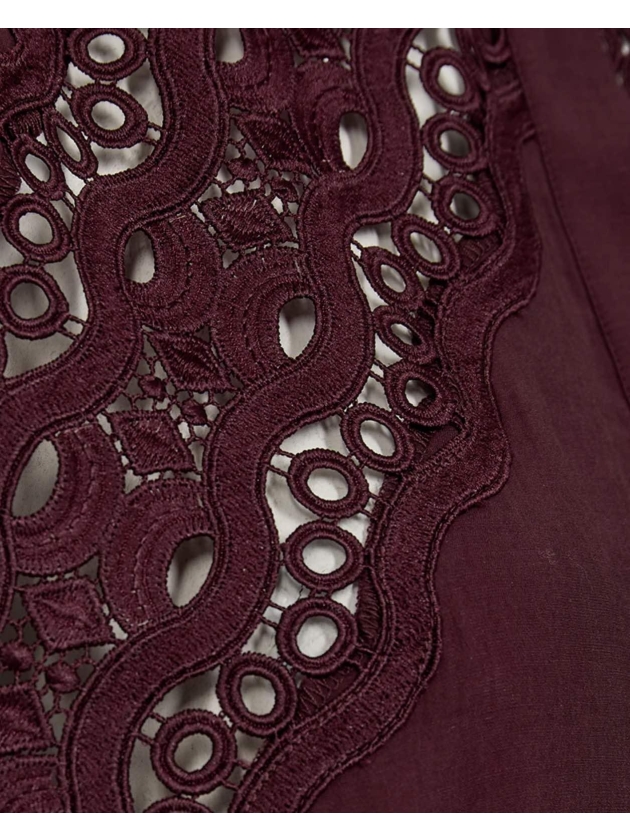 Copenhagen Muse Shirt w. lace band 8221 Winetasting