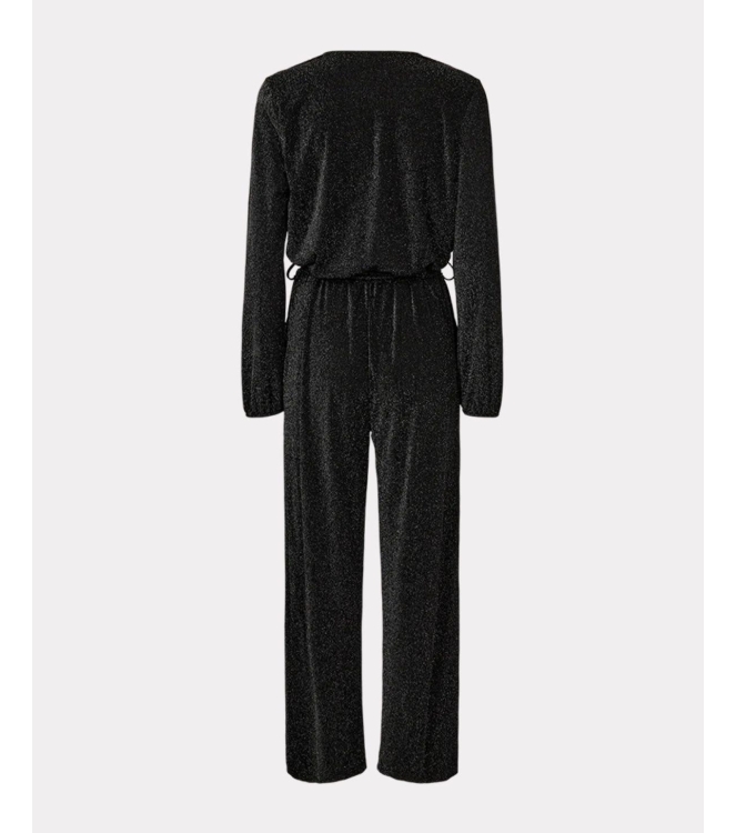 Freequent Glitter jumpsuit Black w.silver