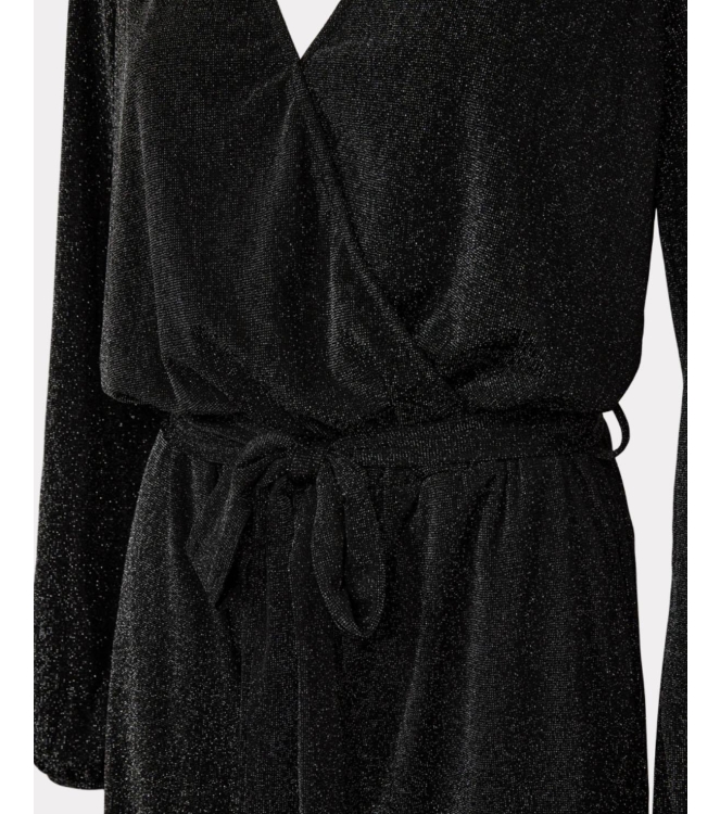 Freequent Glitter jumpsuit Black w.silver