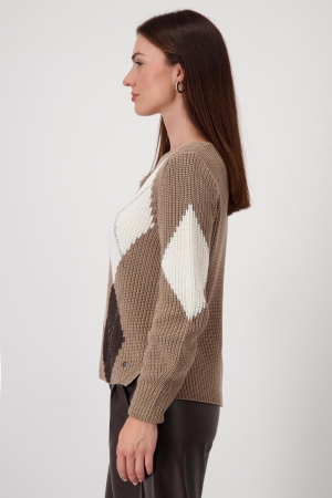 Monari Pullover 553 Milk chocolate