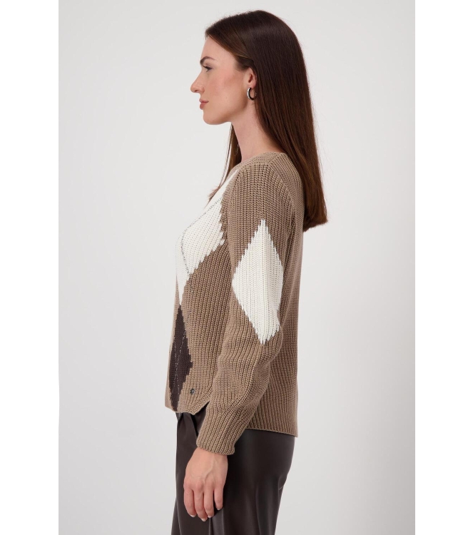 Monari Pullover 553 Milk chocolate
