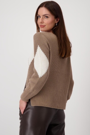 Monari Pullover 553 Milk chocolate