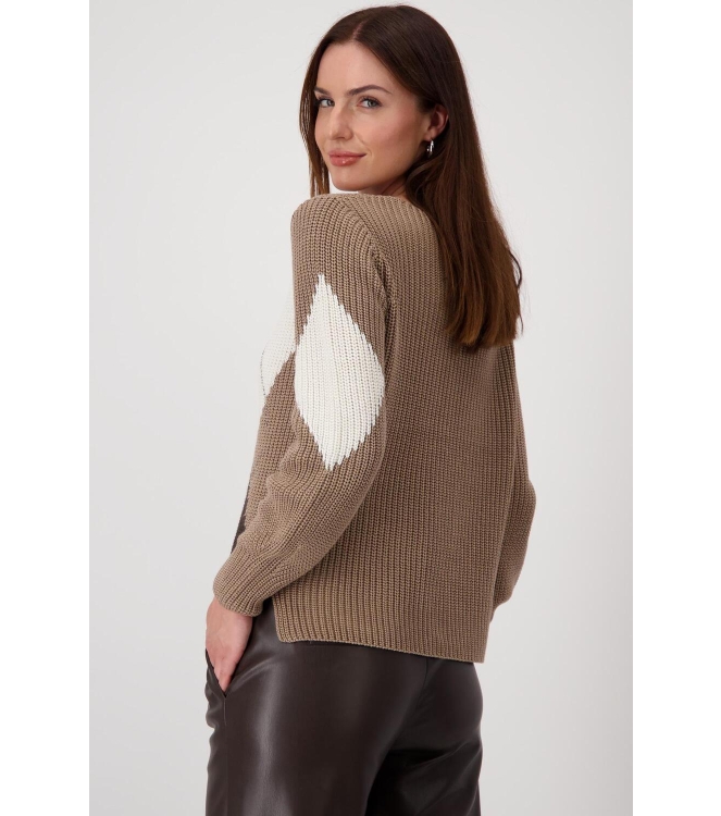 Monari Pullover 553 Milk chocolate