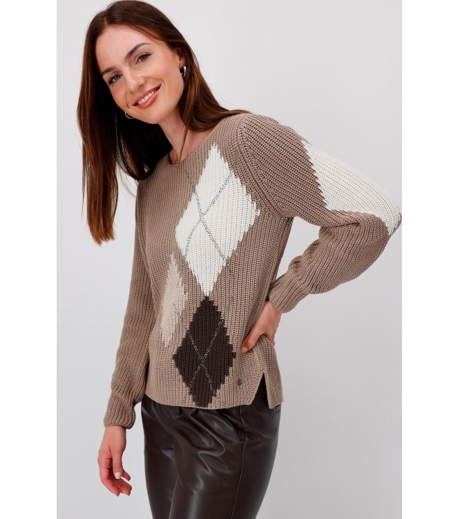 Monari Pullover 553 Milk chocolate