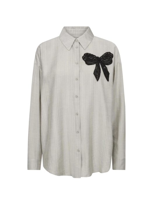 Freequent Sequins bow application Moonbeam w. black