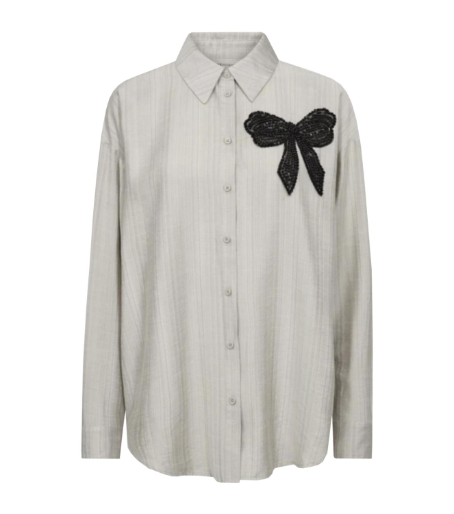 Freequent Sequins bow application Moonbeam w. black
