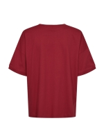 Freequent Tee w.deco Chilipepper w. black