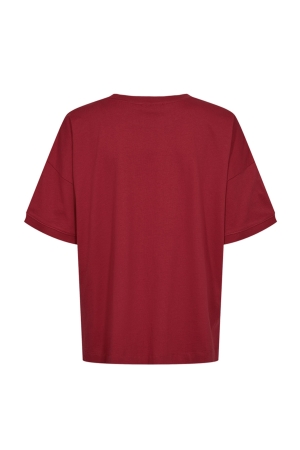 Freequent Tee w.deco Chilipepper w. black