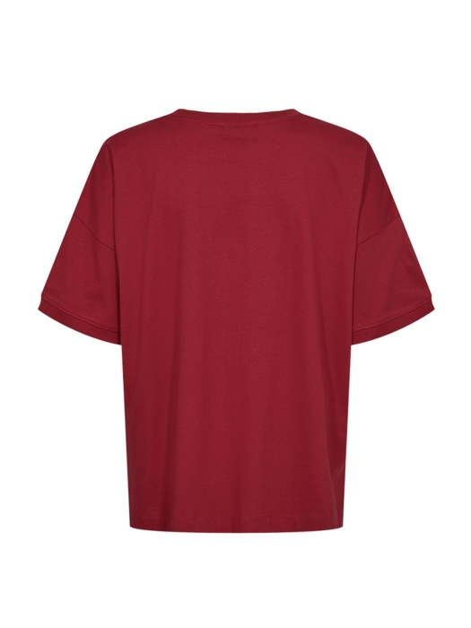 Freequent Tee w.deco Chilipepper w. black