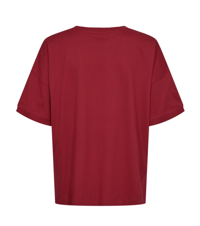 Freequent Tee w.deco Chilipepper w. black