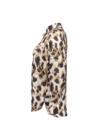 Geisha Blouse AOP leopard 720 Sand/brown/black