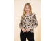 Geisha Blouse AOP leopard 720 Sand/brown/black