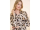 Geisha Blouse AOP leopard 720 Sand/brown/black