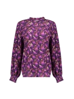 Geisha Blouse Sand/purple
