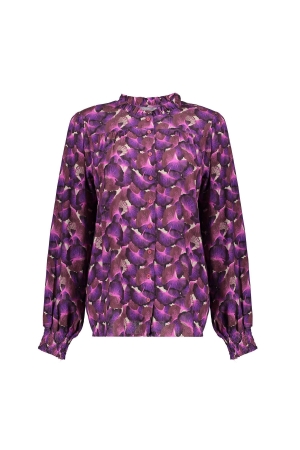 Geisha Blouse Sand/purple