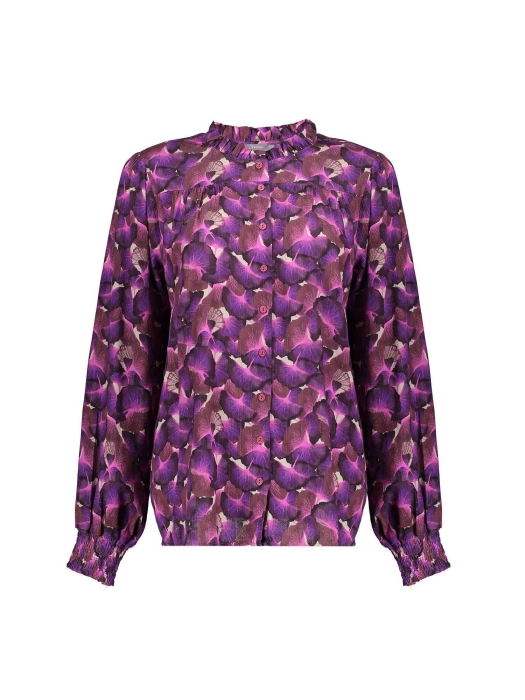 Geisha Blouse Sand/purple