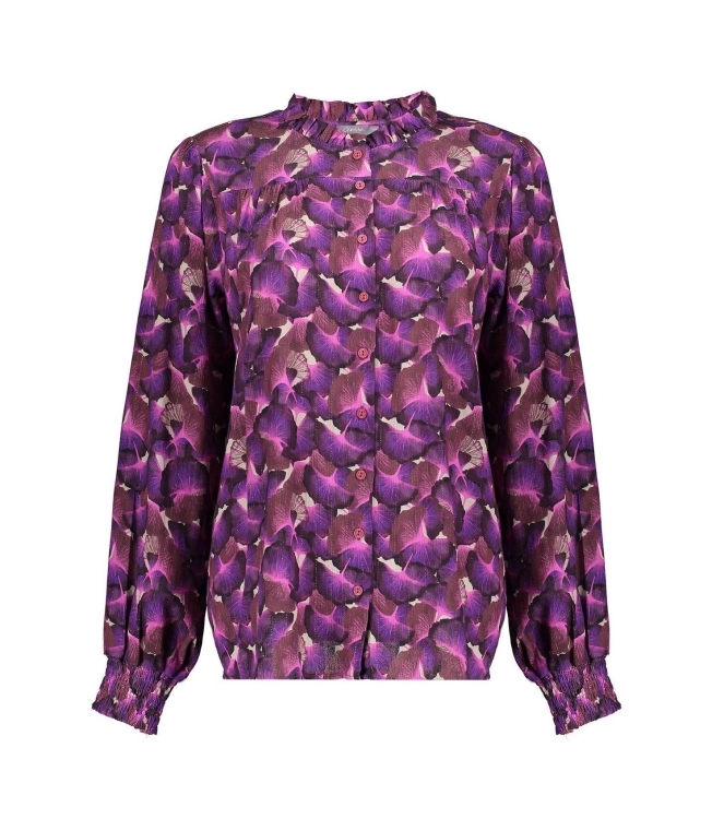 Geisha Blouse Sand/purple