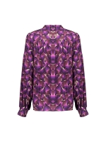 Geisha Blouse Sand/purple