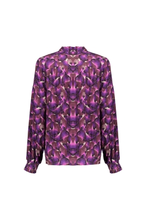 Geisha Blouse Sand/purple