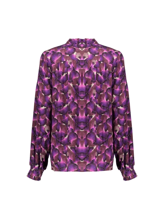 Geisha Blouse Sand/purple