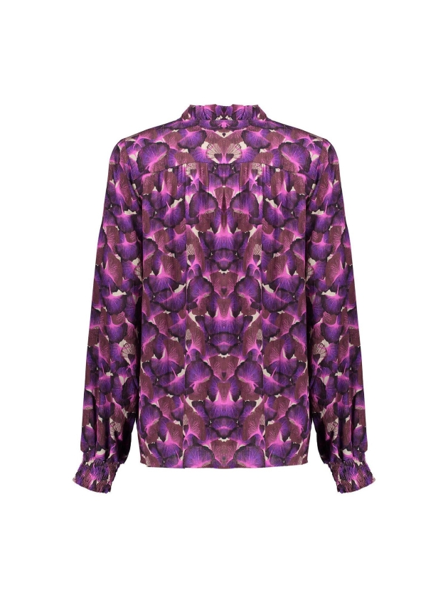 Geisha Blouse Sand/purple