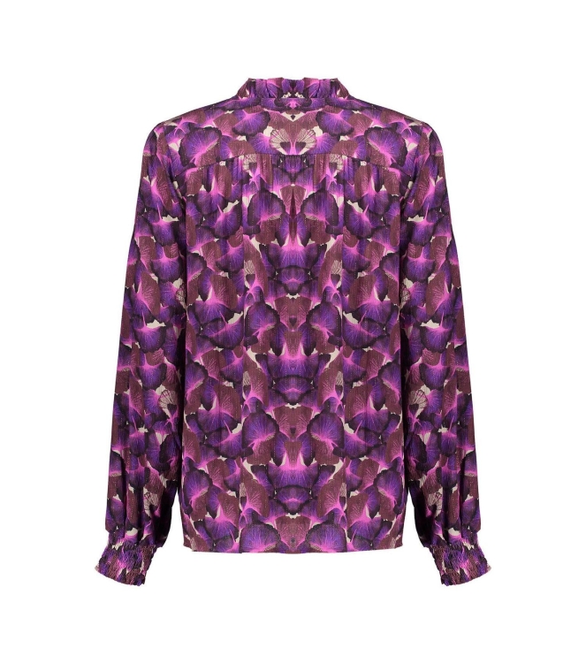 Geisha Blouse Sand/purple