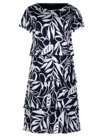 Betty Barclay Kleid Kurz 1/2 Arm 8813 Dark blue/cream
