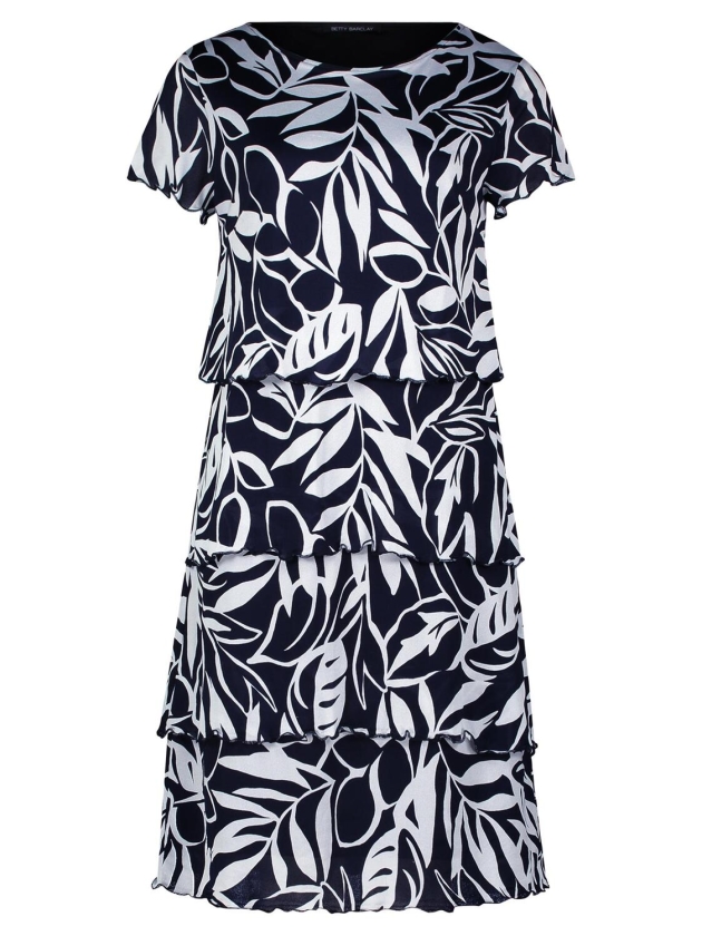Betty Barclay Kleid Kurz 1/2 Arm 8813 Dark blue/cream