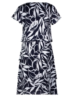 Betty Barclay Kleid Kurz 1/2 Arm 8813 Dark blue/cream