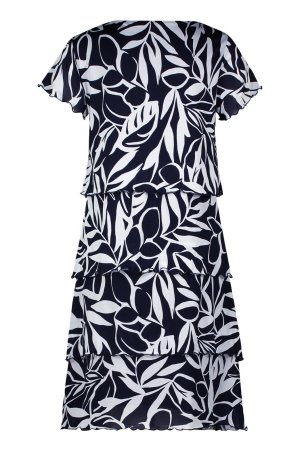 Betty Barclay Kleid Kurz 1/2 Arm 8813 Dark blue/cream