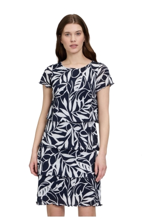 Betty Barclay Kleid Kurz 1/2 Arm 8813 Dark blue/cream
