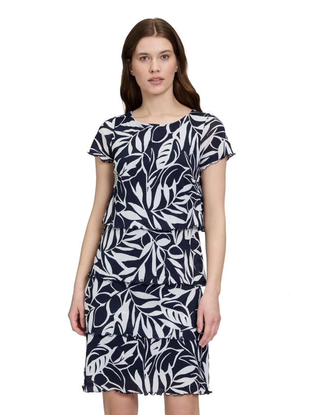 Betty Barclay Kleid Kurz 1/2 Arm 8813 Dark blue/cream