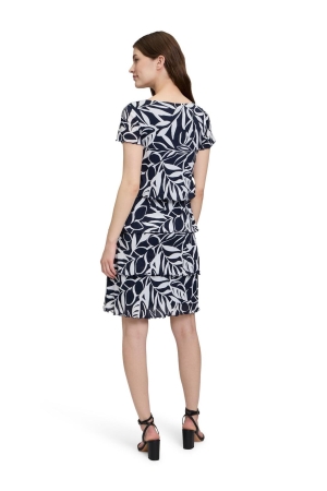 Betty Barclay Kleid Kurz 1/2 Arm 8813 Dark blue/cream