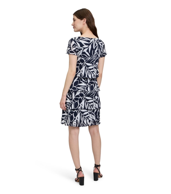Betty Barclay Kleid Kurz 1/2 Arm 8813 Dark blue/cream
