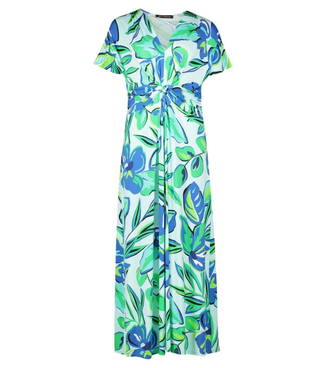 Betty Barclay Kleid Lang 1/2 Arm 5880 Green/blue