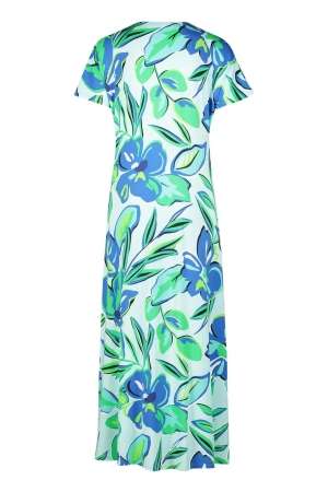 Betty Barclay Kleid Lang 1/2 Arm 5880 Green/blue