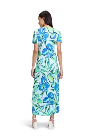 Betty Barclay Kleid Lang 1/2 Arm 5880 Green/blue