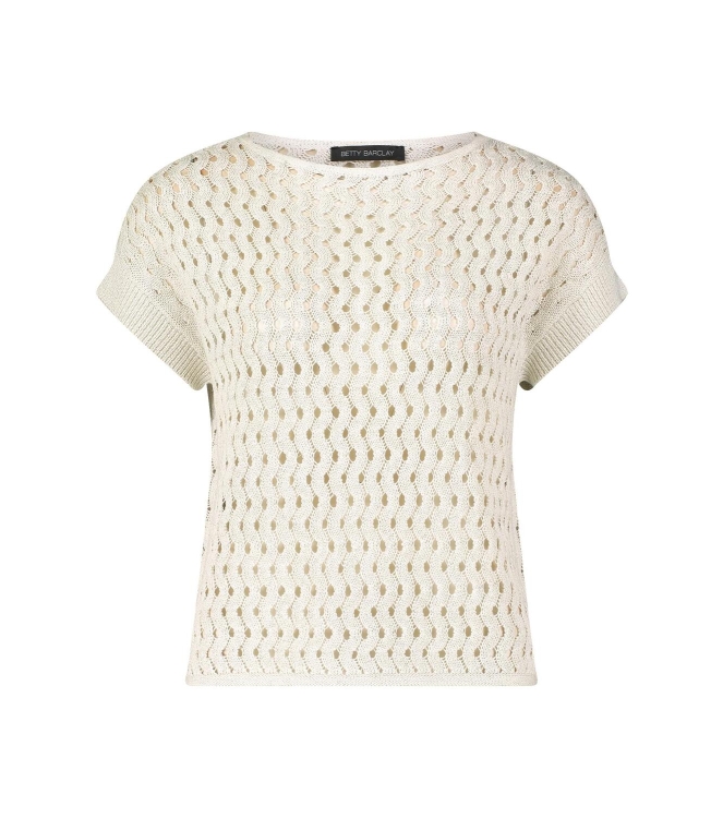 Betty Barclay Strickpullover Kurz 1/2 Arm 1014 Offwhite